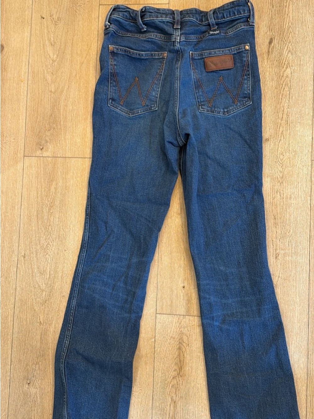 Wrangler Men's Dark Blue Bootcut Jeans